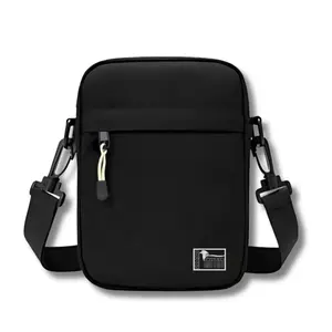 Tas selempang Pria Kecil Simple Keren Distro  bahan kain  Slingbag Mini Original Akhtar