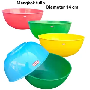 PAKET HEMAT ISI 12 & 6 mangkok tulip diameter 12 cm mangkuk sup plastik Makan Mie