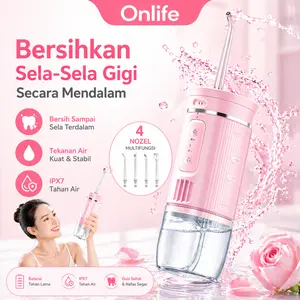 Onlife WF01 Water Flosser IPX7 | Bersihkan Sela Gigi & Hilangkan Bau Mulut Seketika