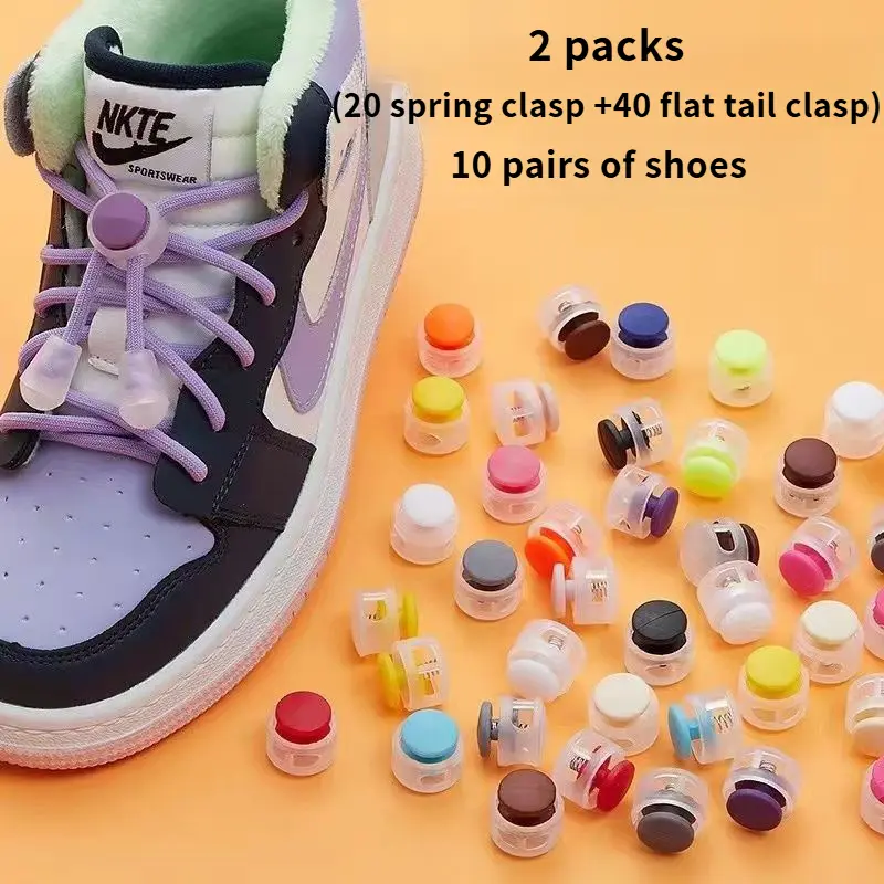 Hook Shoelace Buckle Children Lazy People Free Binding Elastic Retainer Accessories Button Buckle Shoe Buckle Clip Buckle