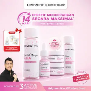 【DISKON GEDE】Shandy Sjariff x LUMIWHITE - Paket WHITENING Series Lengkap (FREE 1 PCS SERUM WHITENING EXPERT+2 PCS SUNSCREEN SACHET)