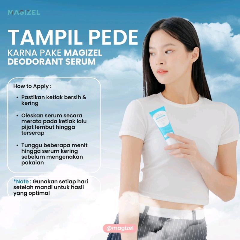 MAGIZEL DNA SALMON BRIGHTENING DEODORANT SERUM Antipespirant Niacinamide Lemon Bau Ketiak Pencerah 2