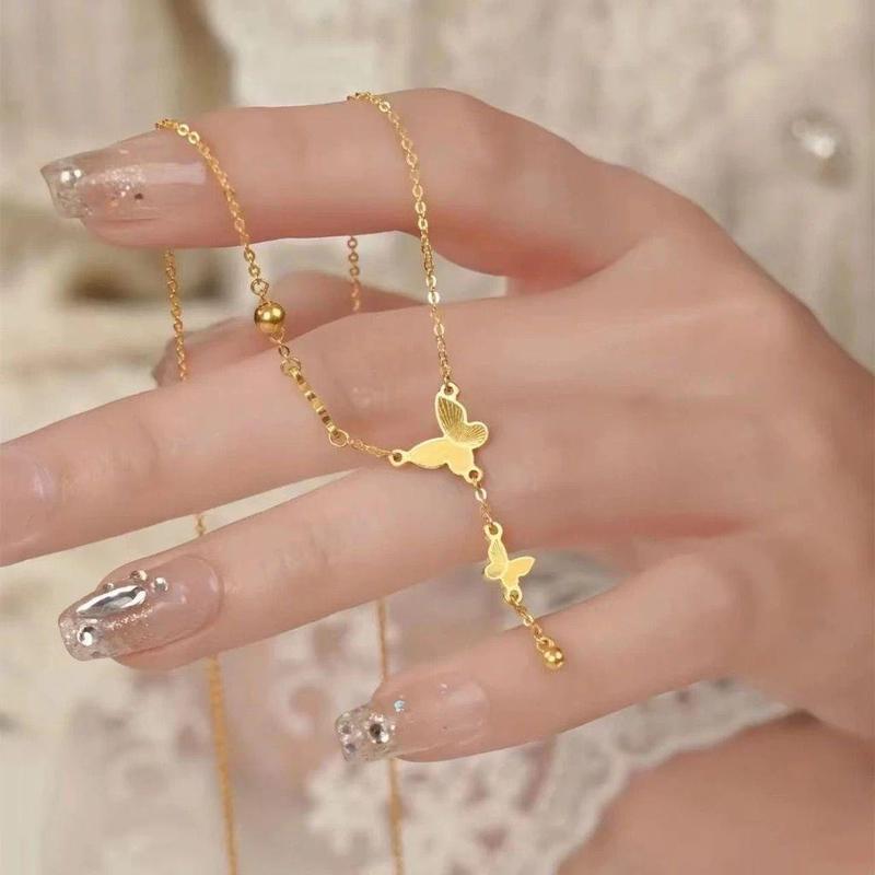 G-32 COD  Tren Fashion-Kalung Wanita Kupu-kupu 4
