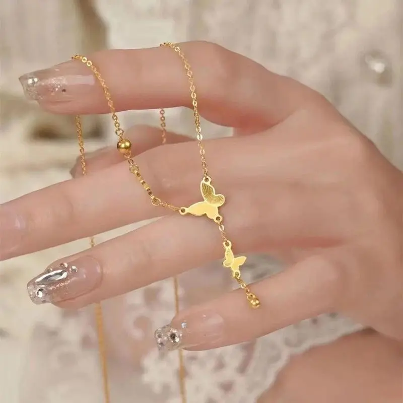 G-32 COD  Tren Fashion-Kalung Wanita Kupu-kupu 4