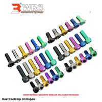 Gambar Baut Titanium WR3 Footstep Ori Depan ZX25R Ninja 250 FI H2 150RR Z800 Z1000 ER6 / CBR 600 / R25 - ZX25R, Hitam dari WR3 Kota Administrasi Jakarta Barat 1 Tokopedia