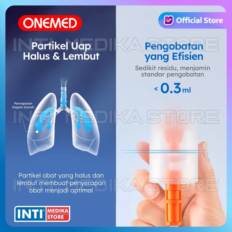 ONEMED - Nebulizer Portable 405A | Alat Terapi Uap Pernafasan One Med 1