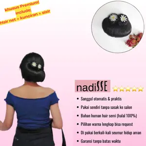 nadiSSE SANGGUL RAMBUT MODERN HIASAN BUNGA CANTIK