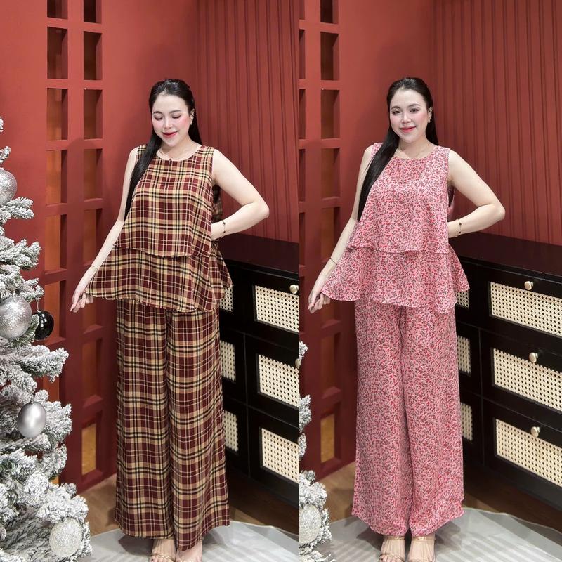  Set mango sát nách thiết kế 2 tầng hoạ tiết trẻ trung chất lụa mango mềm mát có size đến 80kg đồ bộ đẹp cánh tiên 