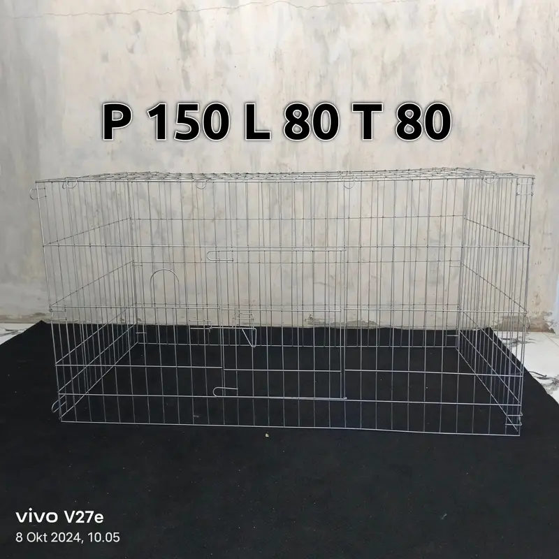 UMBARAN / TENGGARAN AYAM JAGO GALVANISE BONGKAR PASANG 150x80x80 0