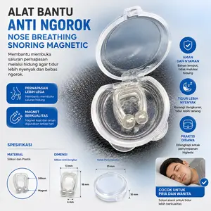 Alat Anti Ngorok Alat Penghilang Dengkur Nose Breathing Stop Snoring Magnetic Snoring Nose Clip
