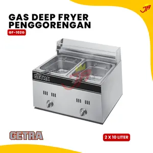 Gas Deep Fryer Getra 2 Tangki GF-102 / GF 102 Gas Deep Fryer Getra 2 Tangki GF-102 / GF 102