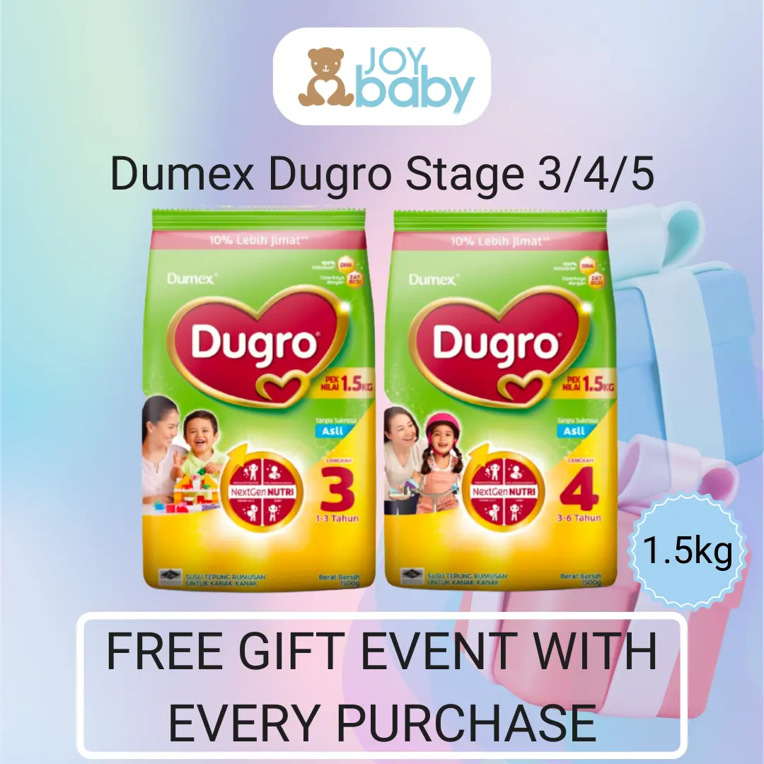 (1.5kg Pack) Dumex Dugro Original Milk Formula (stage 3/4)