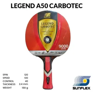Bat SUNFLEX Legend  A50 Carbotec Level 9000 Bet Tenis Meja Pingpong