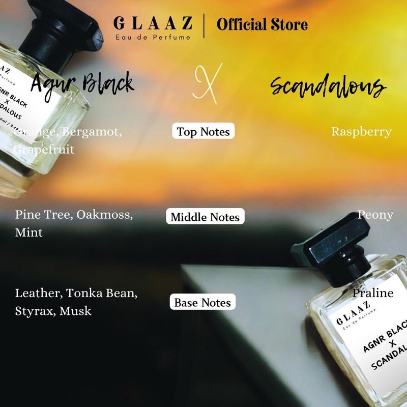 Glaaz Parfum - Agnrblack X Scandallous - Parfum Unisex 1