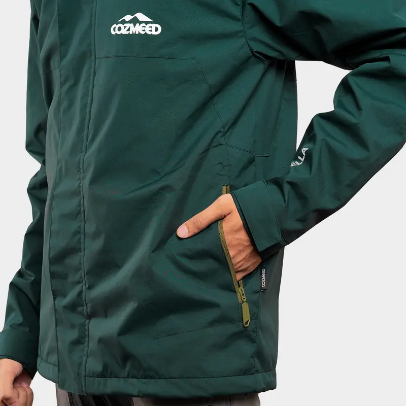 Cozmeed Jaket Gunung Outdoor Olahraga Hiking Camping Pria Wanita Waterproof Estrella Emerald Green 5