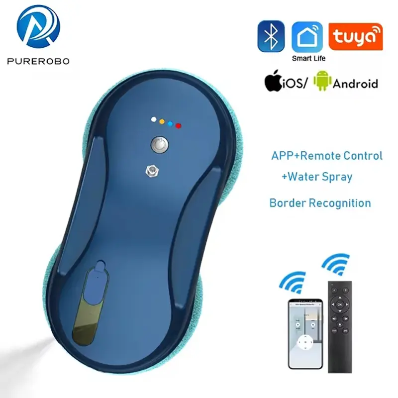 Window Cleaner Robot Vacuum Cleaner W-R3S 5600pa High  suction power，With Manual & Automatic water spray ，With APP & remote control Window cleaning Robot Home Appliances mesin basuh coway Mesin
