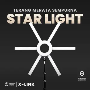 XLink by Cathiestuff | Lampu Makeup LED Starlight | Lampu Rias Profesional | Lighting MUA Adjustable 3 Warna | Perlengkapan Studio Foto