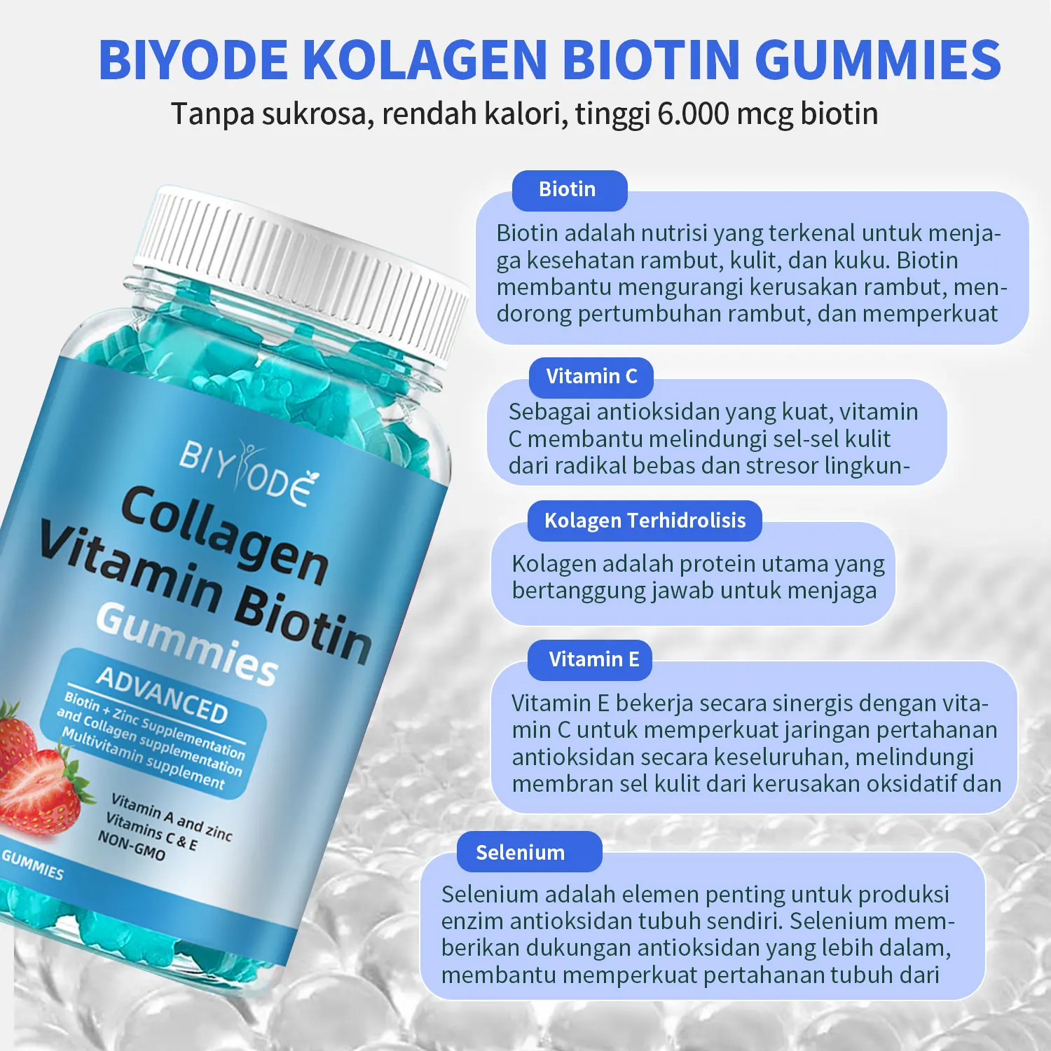biyode glutathione gummies fda approved HMB for Women 1000mg HMB: 1500mg L-Leucine 500mg L-Glutamine Muscle & Bone Support with Calcium Sugar-Free Non-GMO Strawberry Flavor 60 Gummies : Health & Household BIYODE GLUTATHIONE WHITENING GUMMIES WHITENING