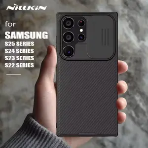 Samsung Galaxy S25 S24 S23 S22 Ultra Case Nillkin CamShield Slide Camera Cover for Samsung S24 FE S23 Plus Lens Case