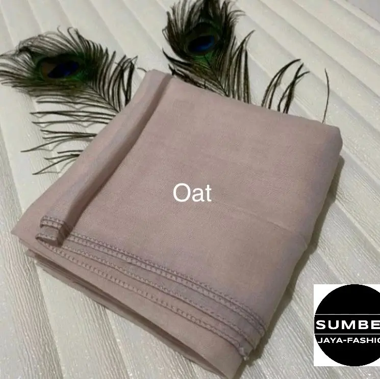 COD-Best Seller//hijab Segi Empat Paris jadul VARISHA ORI Muslim Nyaman Kerudung Wanita Cantik Tebal Brown Voal Hitam 3