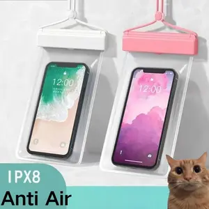 Tas Anti Air HP IPX8 SwimmingHarga Murah Diskon Besar Kualitas Bagus Tali Gantungan Lanyard untuk HP water cases iphone casing