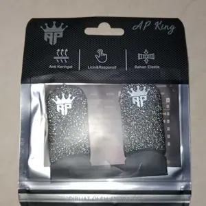 (Sarung Jempol AP King V2 X DEWA Nayya) Aksesoris Gaming Anti Keringat, Logo Reflectif Hologram & Licin Banget Untuk Game Free Fire & Mobile Legends By Andra ST