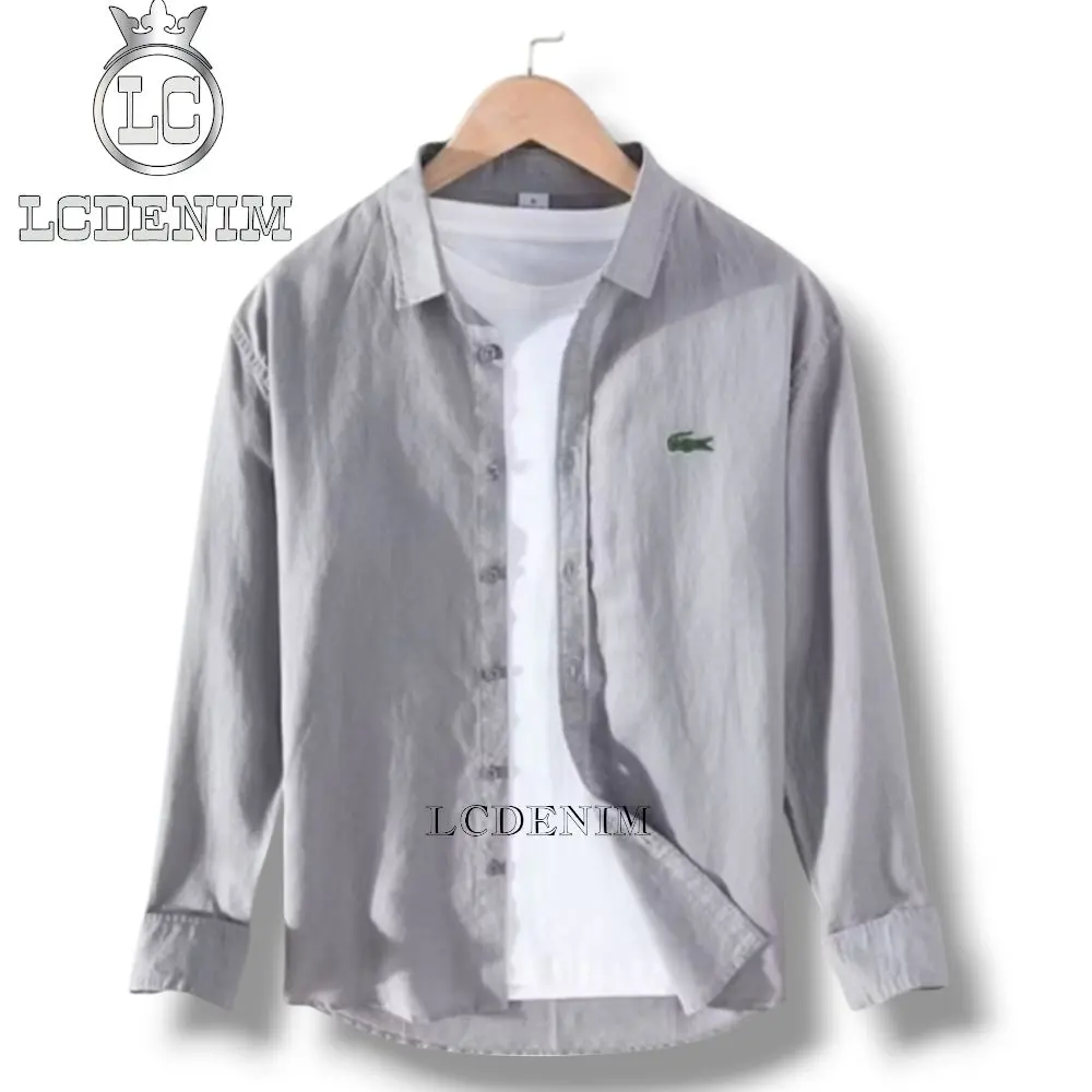 Kemeja Pria Dewasa Slimfit Lengan Panjang Branded Terbaru Kemeja Distro Polos Pria full katun  Baju Putih Kerah Casual