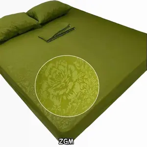 Sprei Polos Embos Premium Aesthetic King  180x200 160x200 120x200 Satu Set Seprai & Sarung Bantal Guling Tali Karet Sudut Katun Bunga Pink Estetik