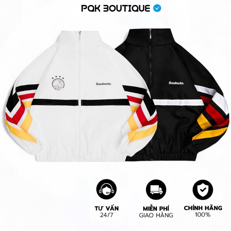 Áo Khoác Dù Unisex Form Rộng SCHER Sọc Phối Màu Nổi Bật - Pqk Boutique Menswear Jacket