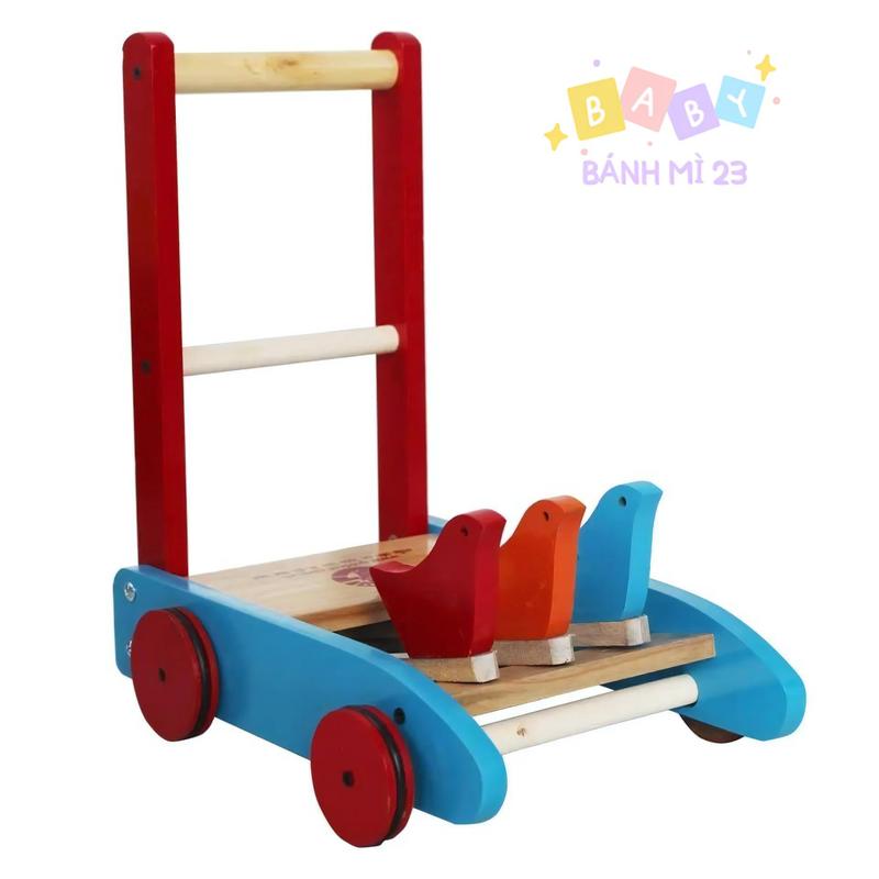  Xe Gà Tập Đi Gỗ Cho Bé  – Xe Gỗ An Toàn Giúp Bé Vững Bước Tạo Hứng Thú Khi Tập Đi 