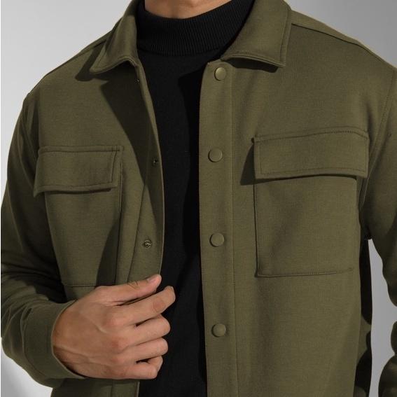 Shacket Jacket Jaket Pria Fleece Tebal Man Jaket Pria Jaket Wanita Shacket Jacket Jaket Trucker Semi Parka Fleece Premium 3