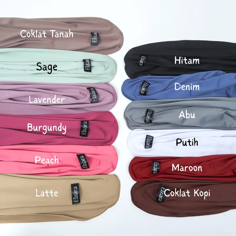 [PROMO 47K Get 2] Hijab Instan Kerudung Simpel Segitiga Airflow Premium Best Quality Nyaman Adem Ringan Anti Ribet By ELZARA 7