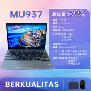 [Pre-owned] Laptop Fujitsu MU937 Bekas intel inside RAM 8GB SSD 256GB Harga Promo Garansi 1 Bulan Full ServiceJaminan  Murah Komputer kantor dan belajar Lancar Zoom & Office  Siap Sekolah  Garansi Laptop Murah untuk Pelajar