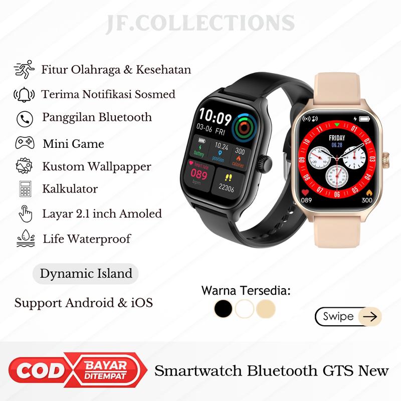 (BISA COD) Jam Tangan Pintar 2024 Smartwatch GTS 4 Watch Series 9 Anti Air Fitur Panggilan Bluetooth Kalkulator Pemantauan Kesehatan Olahraga 0
