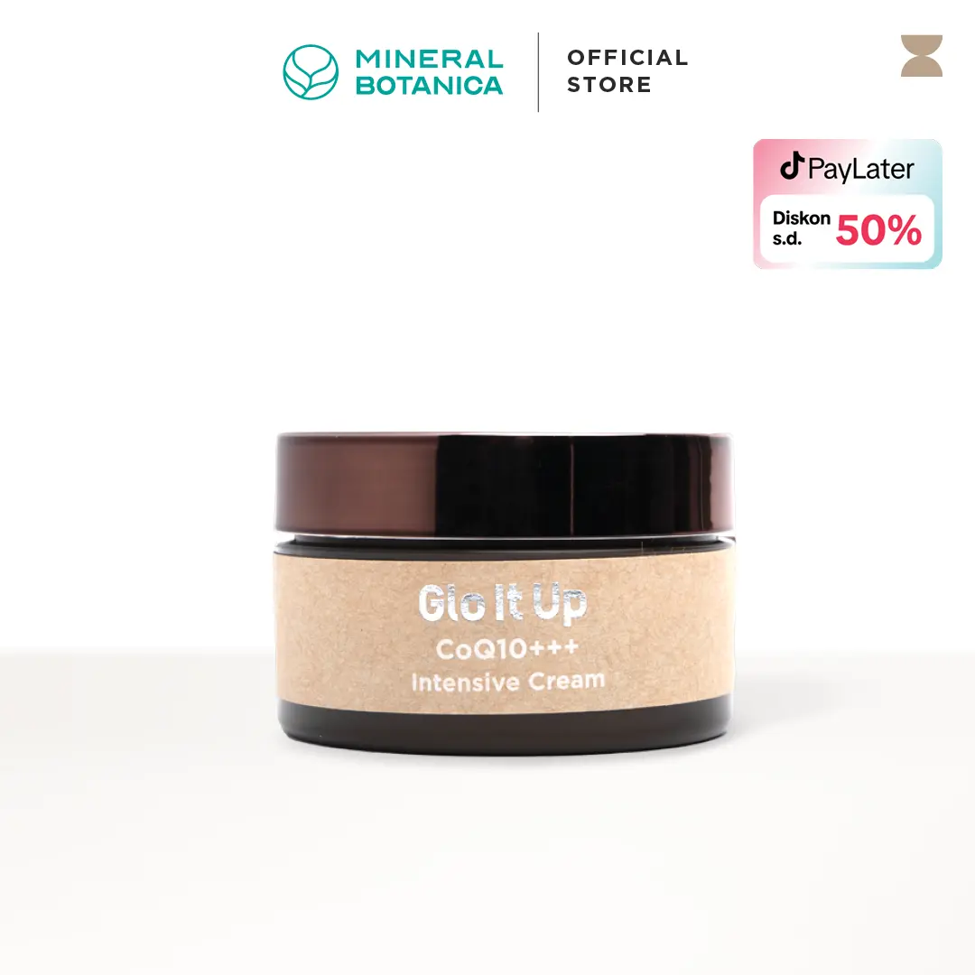 Mineral Botanica Glo It Up CoQ10+++ Intensive Cream 25g (Antioksidan/Anti Aging/Mencerahkan Kulit Kusam)