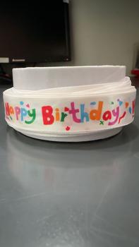 Product Review of Pita satin motif HAPPY BIRTHDAY ULANG TAHUN anak- Pita untuk ultah anak from H**e U** 0