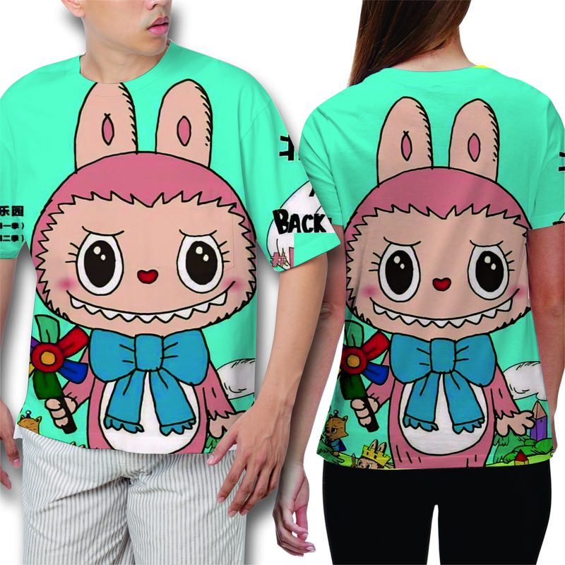 KAOS TAG THAILAND LABUBU MIX 02 AOP (ALL OF PRINTING | FULLPRINT FULL PRINT T-SHIRT | KAOS COWOK CEWEK KEREN Baju Dewasa Pria Oblong Wanita Distro Unisex Digital Tulisan Motif Combed Jepang 1