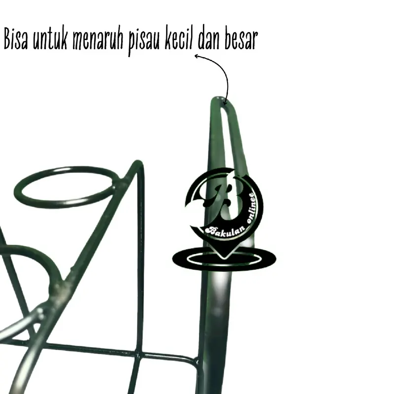 Tatakan cobek/rak cobek tempat cobek ulekan pisau Dapur Peralatan Besi Kitchenware Multifungsi Talenan 8