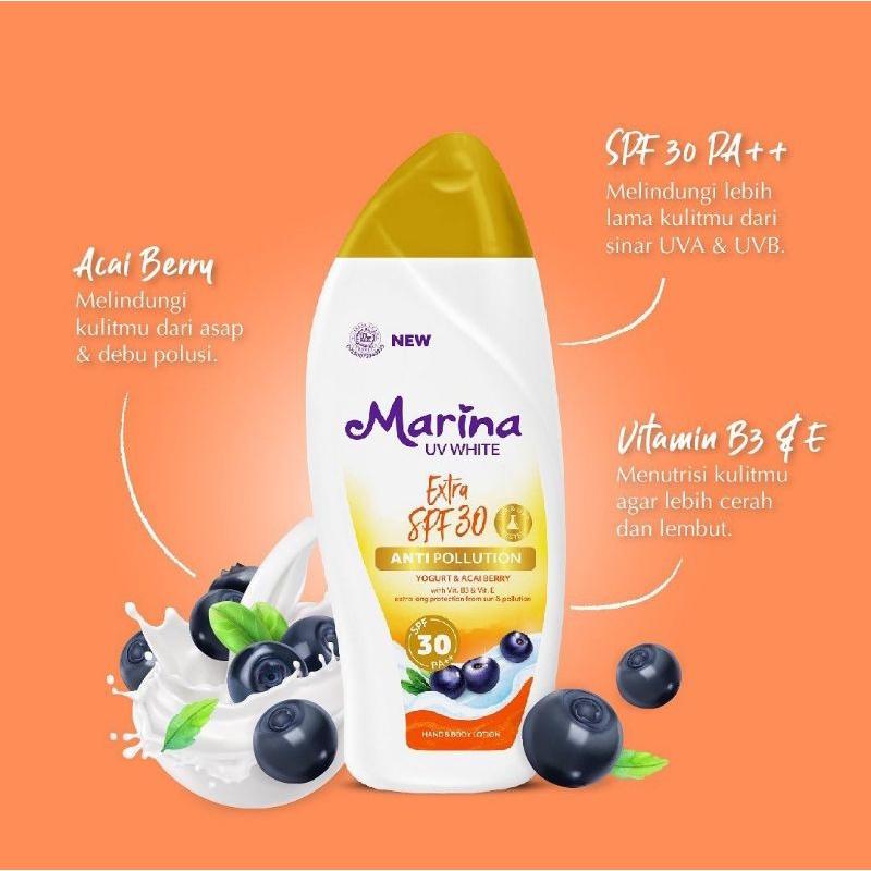 Marina Hand Body Lotion UV White Extra SPF30 185ml 3
