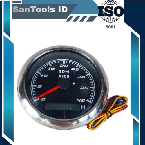 24v Rpm Meter Jual Tachometer IP67 Genset RPM Meter 4000 RPM 12V / 24V Tachometer ...