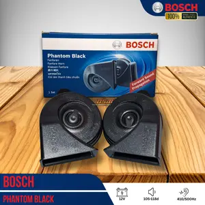 BOSCH Phantom Black Klakson Keong 12V Hi-Low Tone 410/500Hz Klakson Mobil Motor