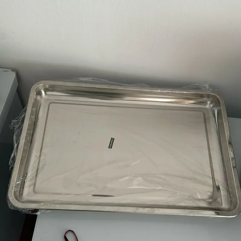 Khay cơm inox 201 dày dặn 60*40*4.8