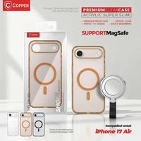 Gambar COPPER Slim PC Hardcase + Metal Ring Stand - Case Only - Kompatibel untuk iPhone 17 Air - Black, Case Only dari Copper Samarinda Official Kota Samarinda 3 Tokopedia
