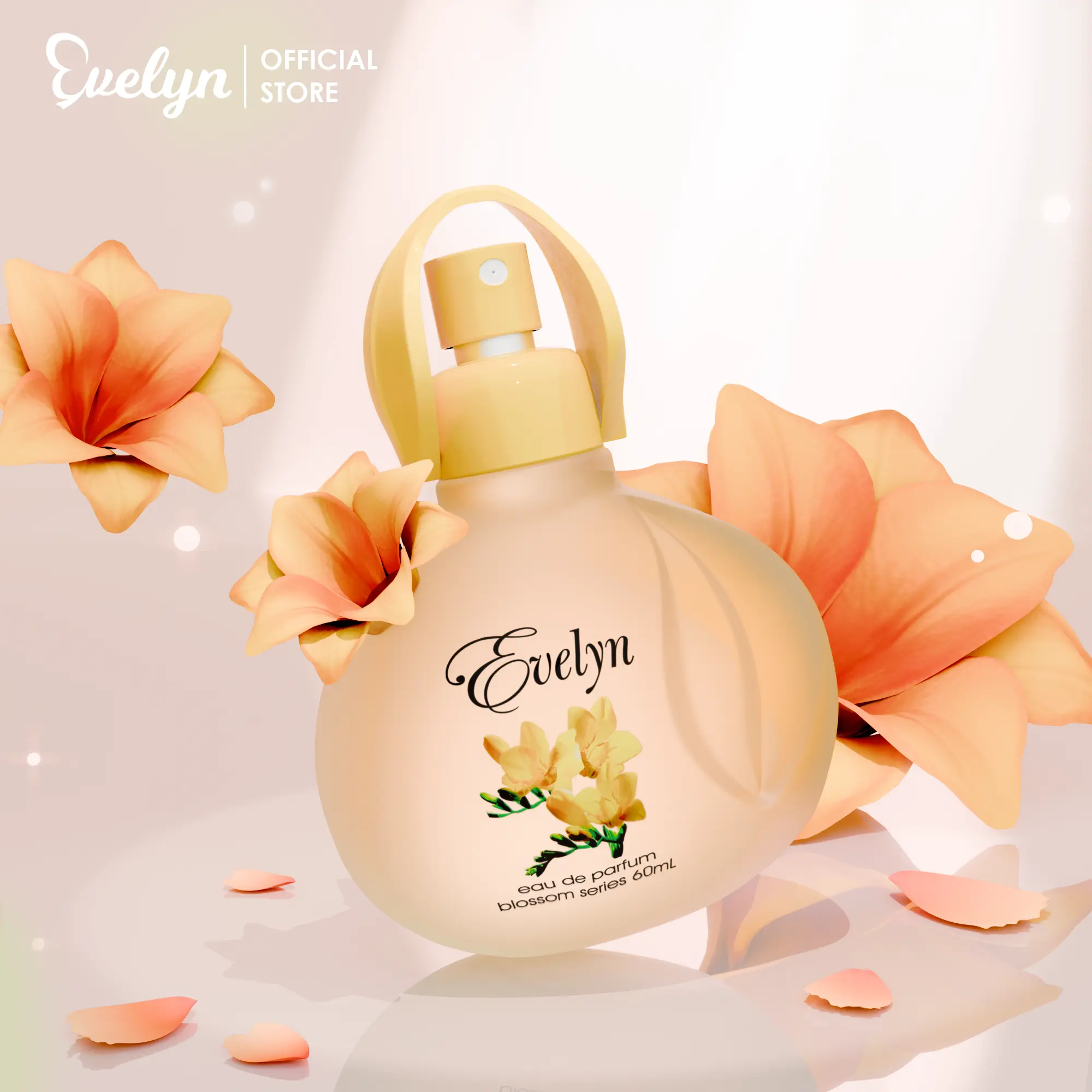 Evelyn Eau De Parfum Blossom Series 60ml / Parfum Wanita Travel Size / Parfum Wanita / Minyak Wangi