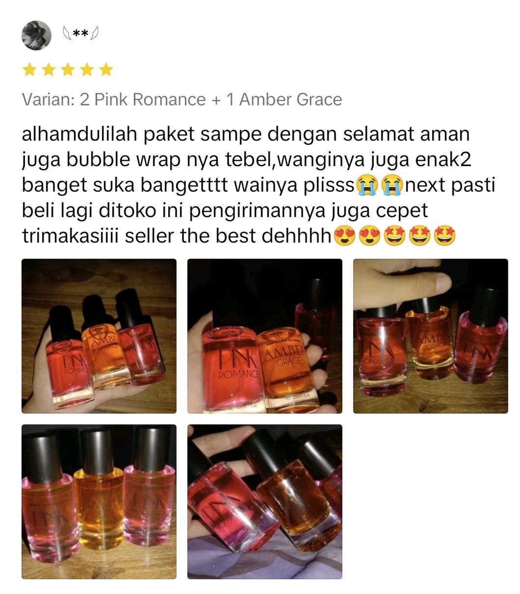 Promo Buy 1 Get 3 Parfum MINISO Pink Romance + Amber Grace Parfum Wanita Tahan Lama Perfume