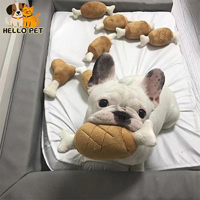 Đồ chơi xương chân gà, cho chó và Chó Con Nhai, Nhồi Bông có âm thanh kêu cót két, vật liệu thân thiện với thú cưng