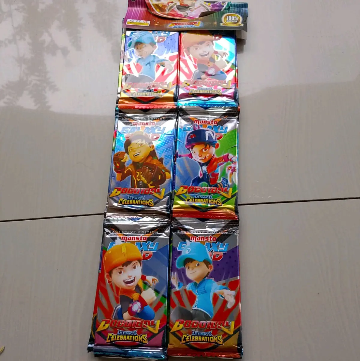 12pcs kartu boboiboy Galaxy