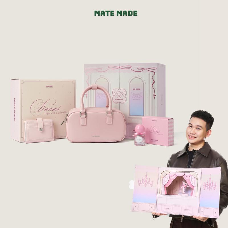 [BST 20.10] Set Quà Tặng MATE MADE Glowing Set, Túi Xách Tay Luna Kèm Nước Hoa, Ví, Hộp quà (Tặng Bạn Thân, Bạn Gái)