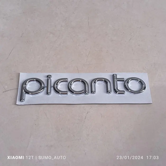 Terjangkau Satu Biji Emblem Tulisan Picanto