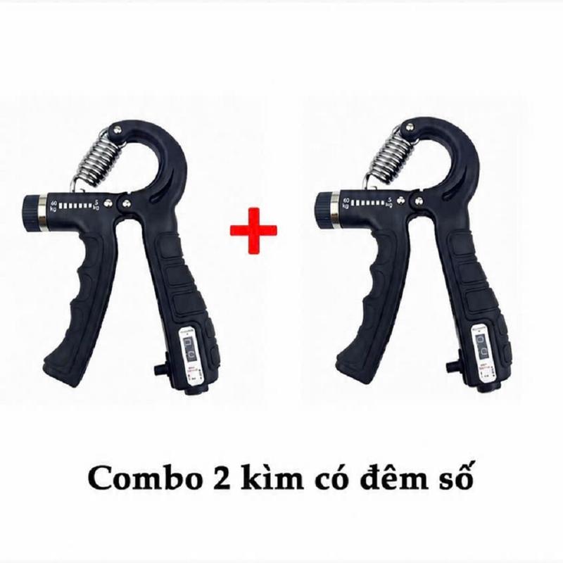 Combo 2 Kìm Tập Cơ Tay, Tay Dụng Cụ Tập Tay Tập Cơ Tay Kìm R Xịn 5-60KG, dây…